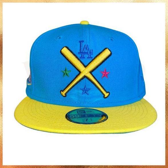 Topi New Era MLB Los Angeles Dodgers Patch Crossbat 59FIFTY Baseball Fitted Hat