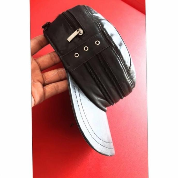 Topi Baseball Original Kulit Asli Pria Dewasa Garut Topi Pe Hat Pelaut Nahkoda Fedora Tompi Topi Kom