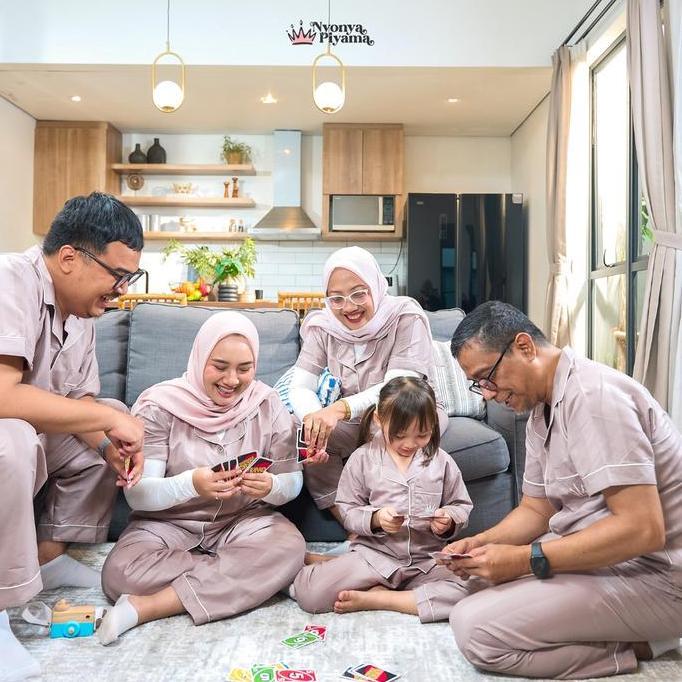 Sleepoi- Nyonya Piyama Poly Bamboo Set Piyama Celana Panjang Anak - Polos Herb