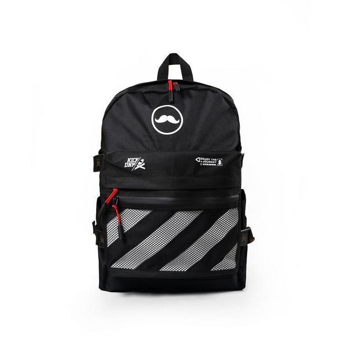 Backpack- Kick Denim - Tas Backpack Multifungsi Anti Air Warna Hitam - Bp Loviz