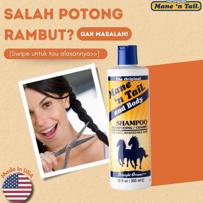 Styling- Original Mane 'N Tail Shampoo And Body 355 Ml / Sampo Kuda / Shampoo Kuda Mane N Tail