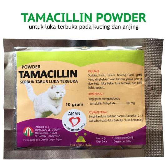 Miaw- Tamacillin - Obat Kucing Luka Terbuka Infeksi Bernanah
