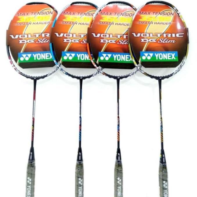 Promo RAKET Badminton YONEX VOLTRIC 2 8 11 21 DG SLIM pasang BG66U FREE GRIP Diskon