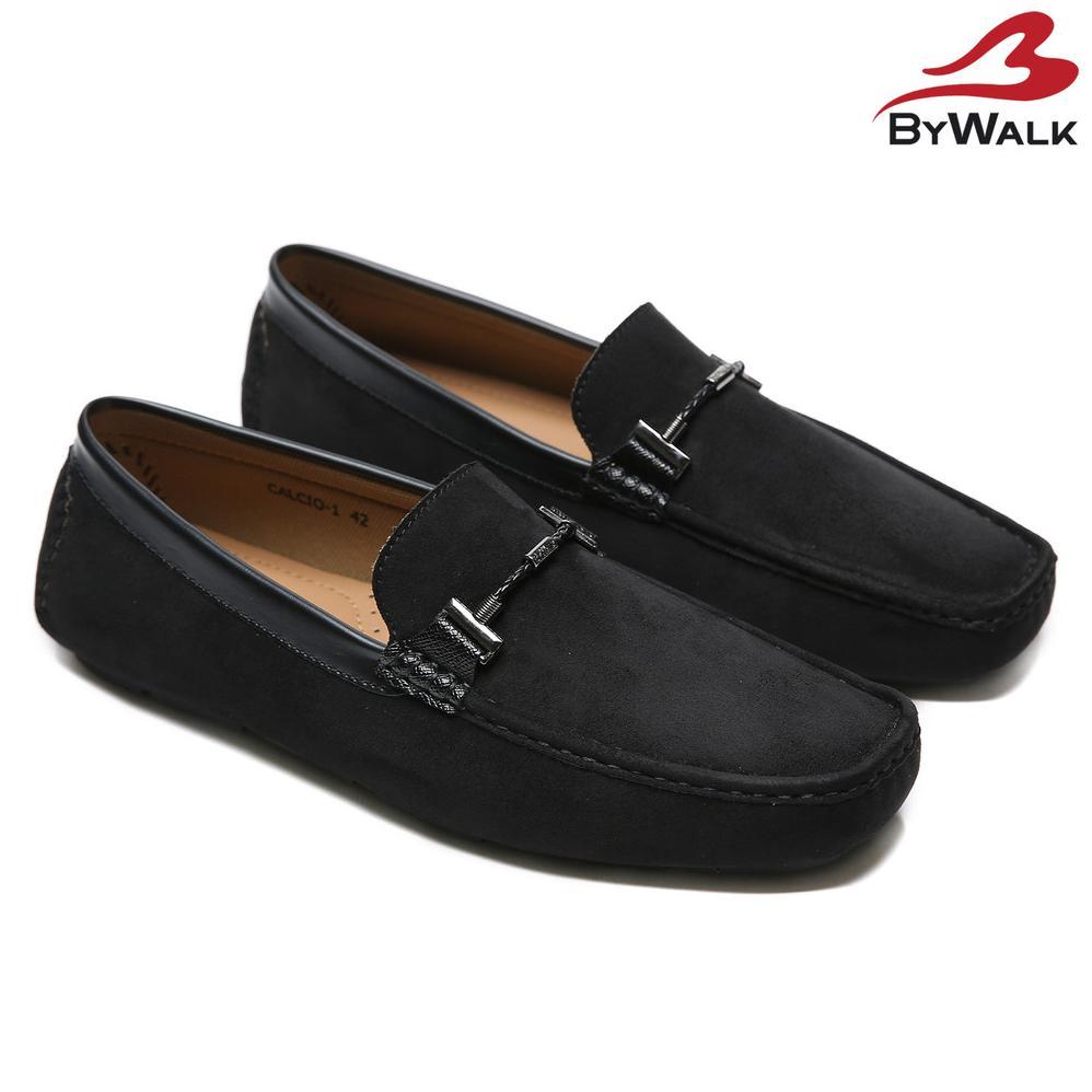 NEW DEALS BYWALK CALCIO1 Sepatu Loafers Pria Formal Casual Moccasin Slip On Kerja Bludru Hitam