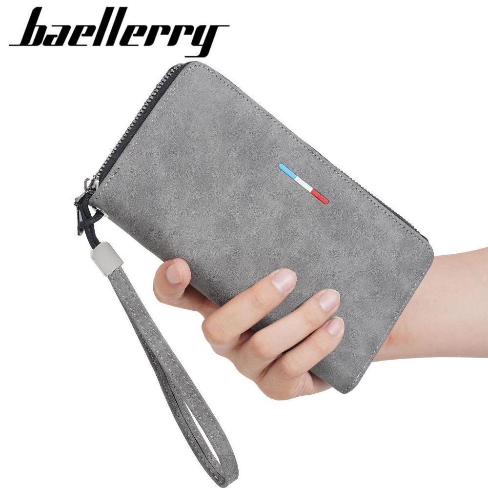 DISKON BAELLERRY C3097 Dompet Pria Wanita Panjang Bahan Kulit PU Leather Premium BAEOS