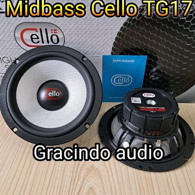 DS144 - Speaker Midbass Cello 6.5inch TG17 plus Ring speaker buat mobil Suzuki