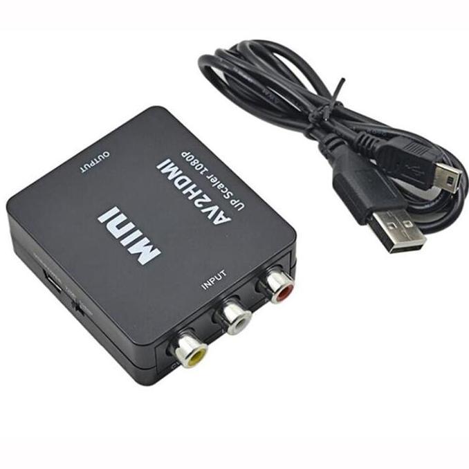 Instancodbisa- Converter Av To Hdmi / Rca To Hdmi Rca Ke Hdtv