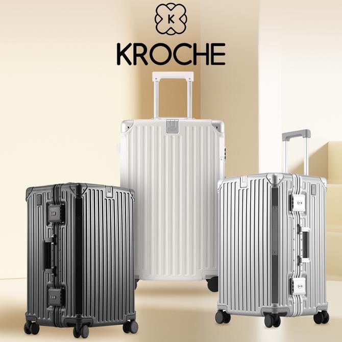 HARGA DISC - Kroche - Koper Bagasi Jumbo 32 Inch With TSA LOCK Koper Fiber Ukuran Besar