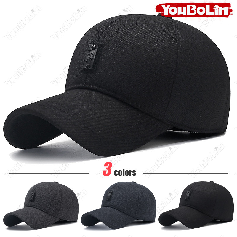 Pelindung Telinga Musim Dingin Topi Bisbol Hangat Topi Truk Topi Ayah Topi Matahari dengan Pelindung