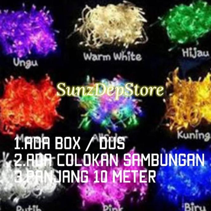 favorit] Lampu Tumblr LED 10 M / Lampu Natal LED / Tumblr Light / Fairy Light