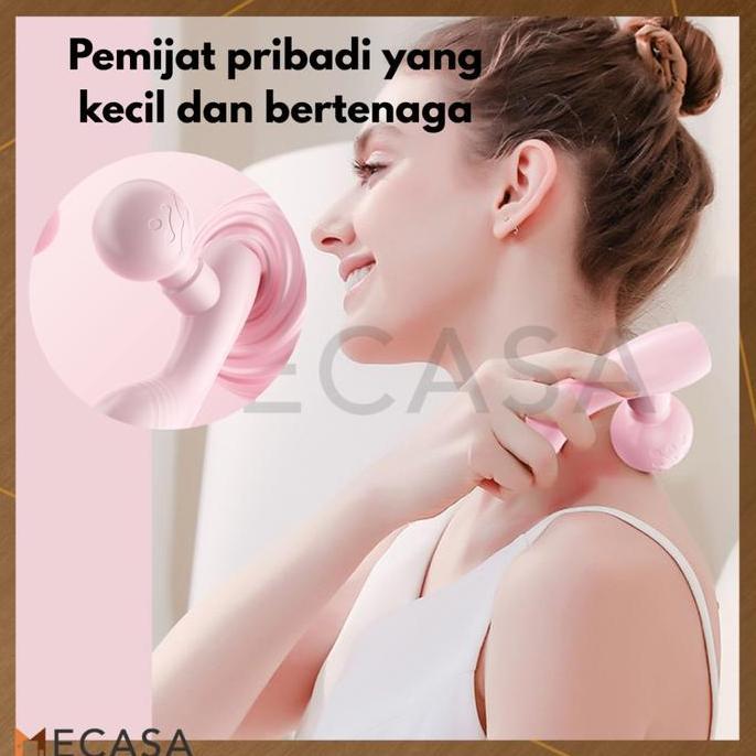 rafadays77 - alat pijat mini kepala ganda elektrik usb alat pijat getar portabel pijat relaksasi oto