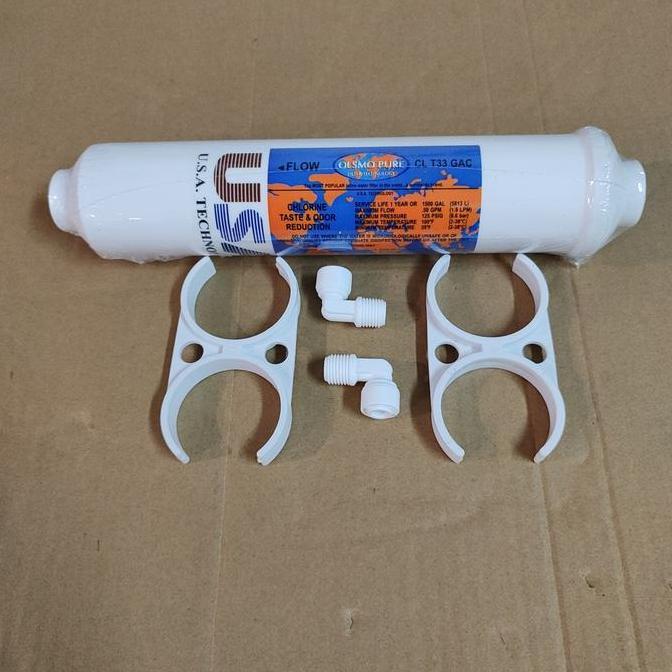 Paket Post Carbon Olsmo Pure Small Cl T33 Gac Reverse Osmosis Hemat