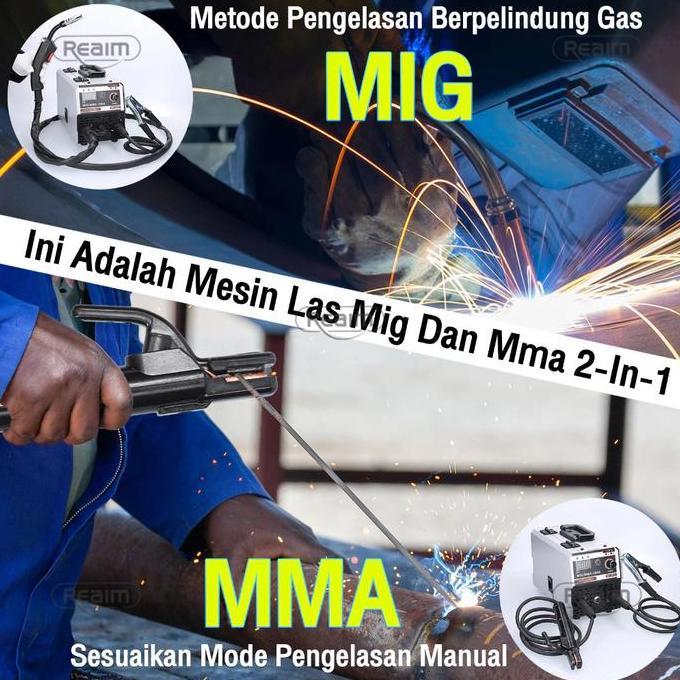 Cncoff- Reaim Mig-200 Mesin Las Inverter Mesin Las Mesin Trafo Las /Welding Mig 120A 600 Watt Mesin 