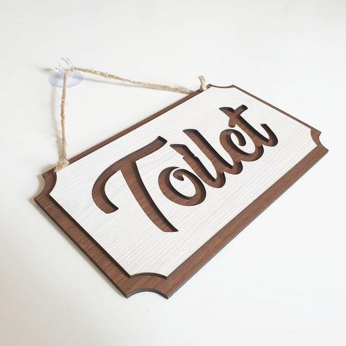 Balala- Gantungan Sign Cafe - Toilet Kotak
