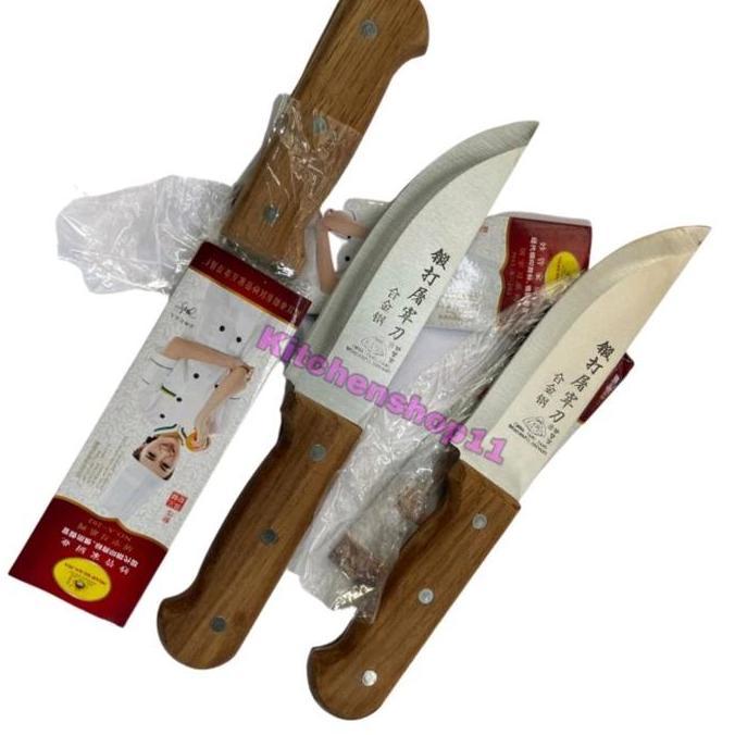 Instancodbisa- Pisau Dapur Tajam Kualitas Premium/Pisau China Gagang Kayu 8Inch