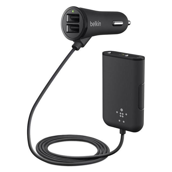BELKIN Road Rockstar 4-USB Ports Front n Backseat Charging 7.2 Amp