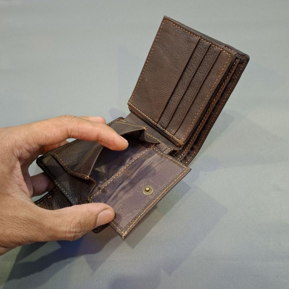 FLASH SALE Dompet full kulit asli original magnet klil kancing tutup pria dan wanita KEKINIAN