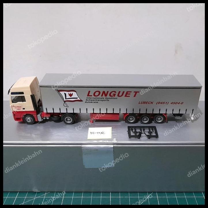 GRATIS ONGKIR AWM SKALA 1:87 MAN TRUCK KREM MERAH LIVERY LONGUET B2-N02 