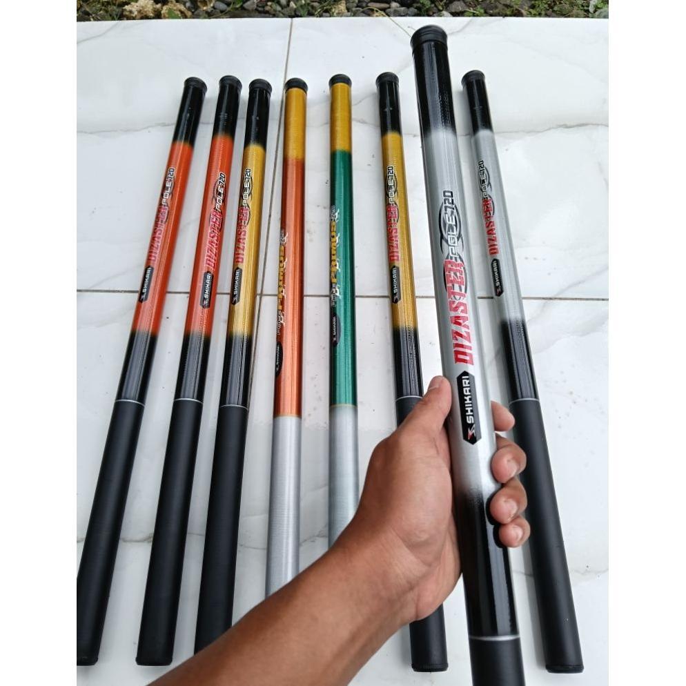 Joran Tegek 7,2 Meter 6,3 Meter 5,4 Meter 4,5 Meter 3,6 Meter 3 Meter 2,7 Meter 2,4 Meter 2,1 Meter 