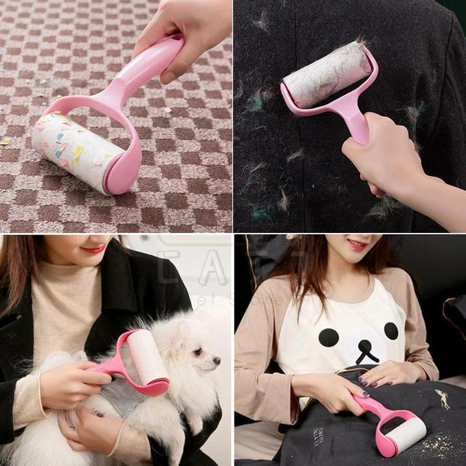 Sticky Roll Pembersih Bulu Roller Pembersih Bulu Kucing Refill Pembersih Bulu Kucing Rol Bulu Kucing