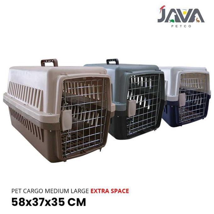 Pet Cargo Medium Large EXTRA SPACE 58x37x35 /Pet Cargo Kucing/Kelinci