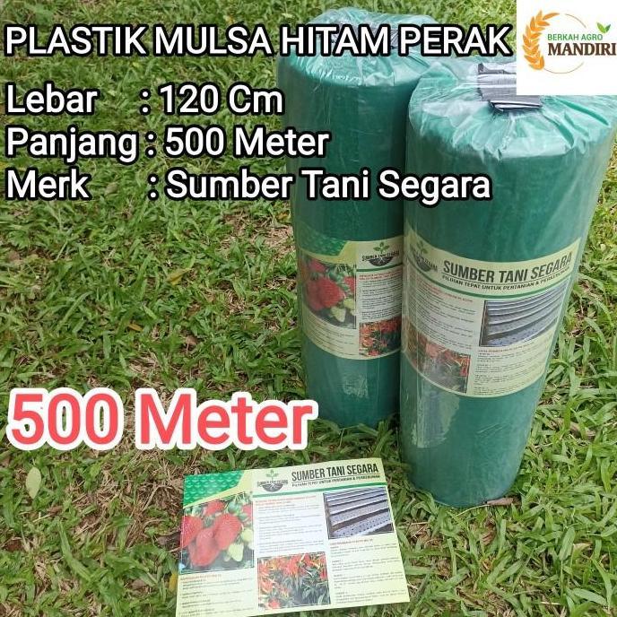 Indah- Plastik Mulsa Hitam Perak 500 Meter Mtr