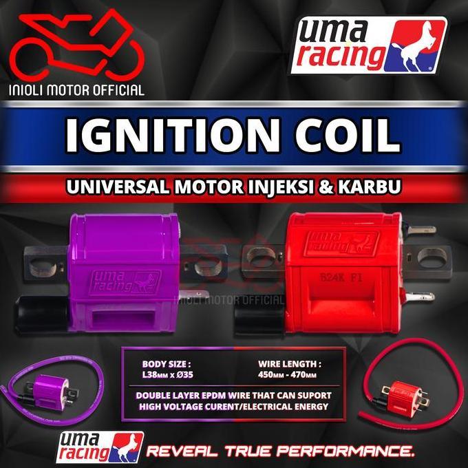 TERBARU - KOIL COIL KUIL UMA RACING MIO SPORTY SMILE CARBU FINO SOUL XEON IGNITION KOIL UNIVERSAL MO
