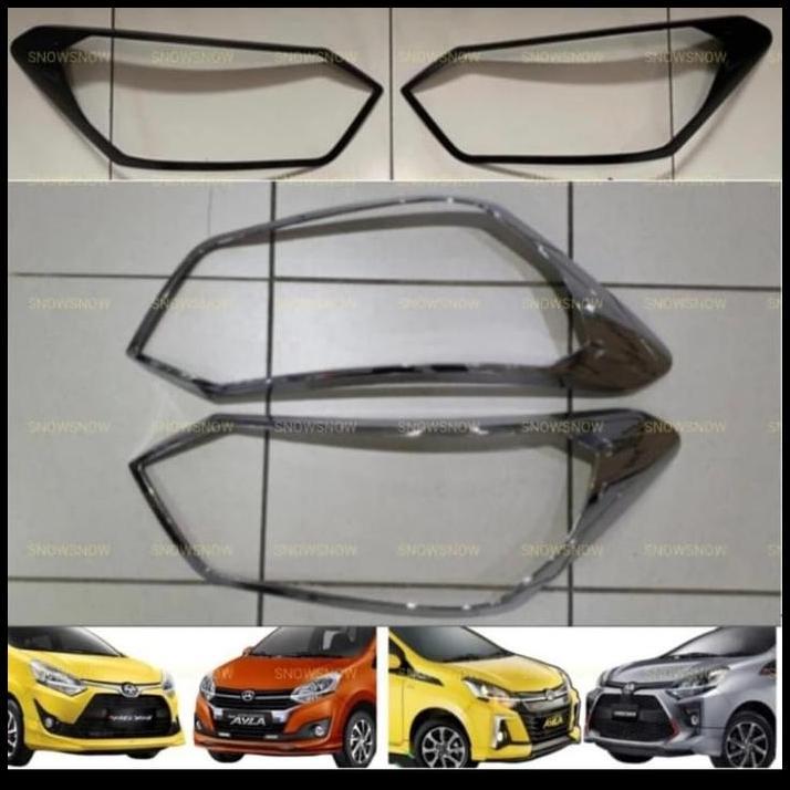 DISKON GARNISH DEPAN MOBIL AGYA AYLA HITAM DOFF 2017-2021 