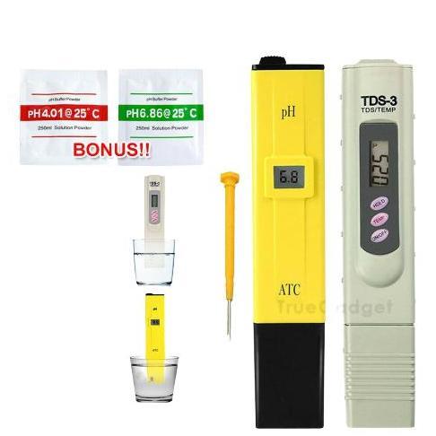 Daeloos - Paket PH Meter Air Digital Dan TDS Meter Pengukur Kualitas Air Minum