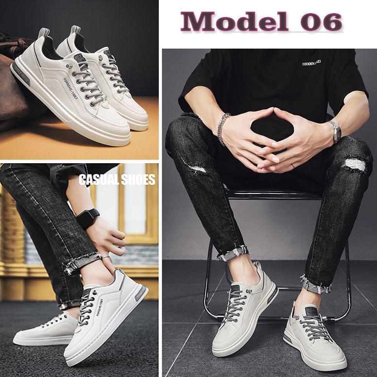 PROMO Sepatu Putih Pria Original 100% Sepatu Putih Cowok Kece Sepatu Putih Sekolah