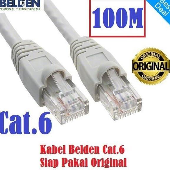 Kabel LAN UTP Belden Cat 6 100M - Cat6 Belden Original Siap Pakai