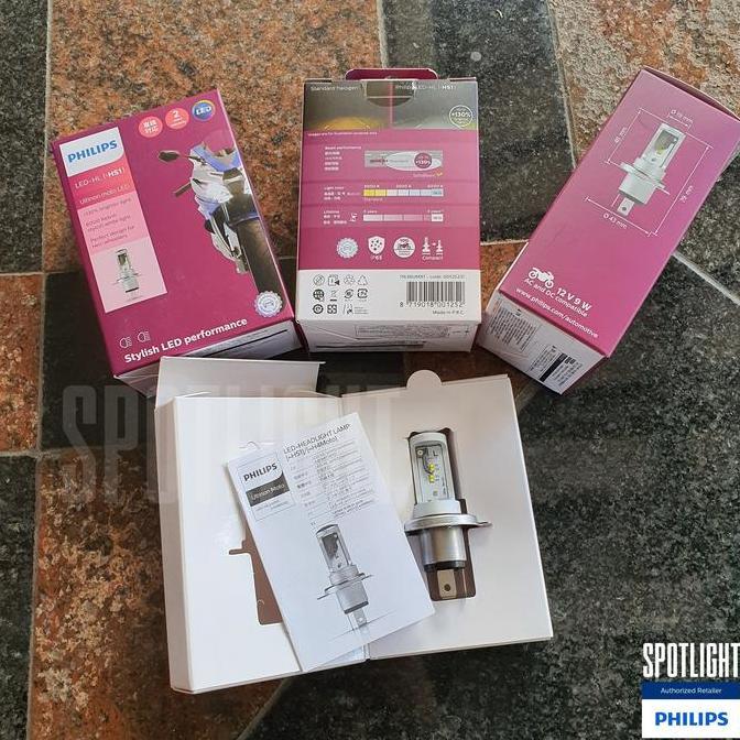 NEW Philips LED HS1 H4 Lampu Motor Ultinon Moto LED