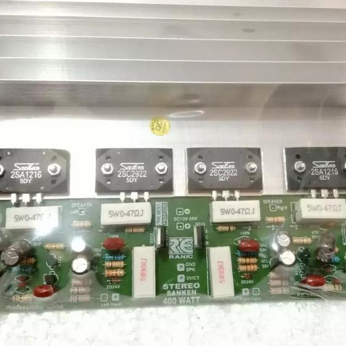 promo KIT POWER AMPLIFIER STEREO 2X400 WATT SANKEN SALOME RANIC