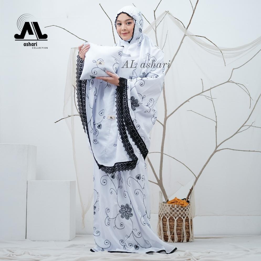 Promo Mukena Dewasa Putih Full Bordir Renda Premium