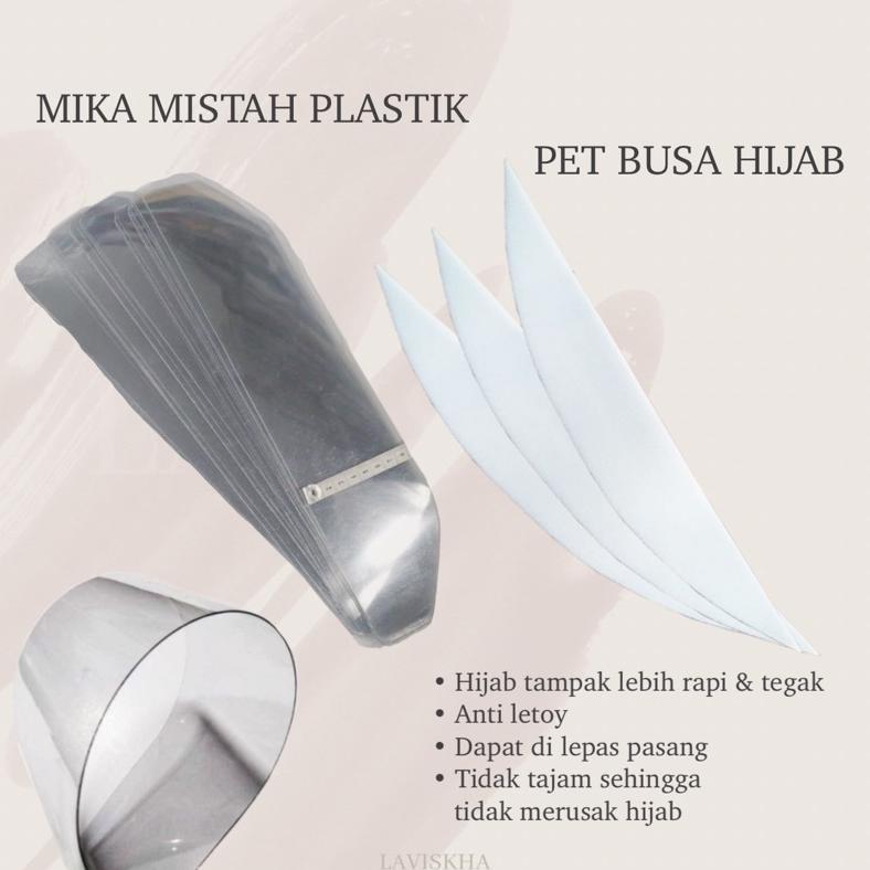 Discount Mika Mistah Plastik Dan Pet Busa Inner Dalaman Hijab Jilbab Tegak