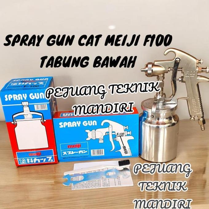 CHIONEZA MEIJI F100 SPRAY GUN CAT TABUNG BAWAH MEIJI F 100 / SEMPROTAN CAT MEIJI F100 TABUNG BAWAH