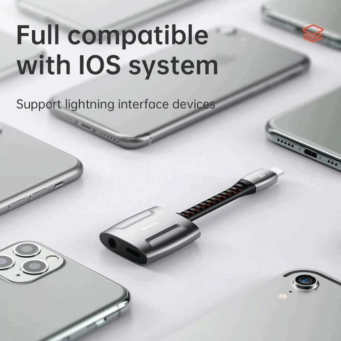 promo MCDODO Lightning to Jack Audio 3,5mm + Lightning Charging CA-6340