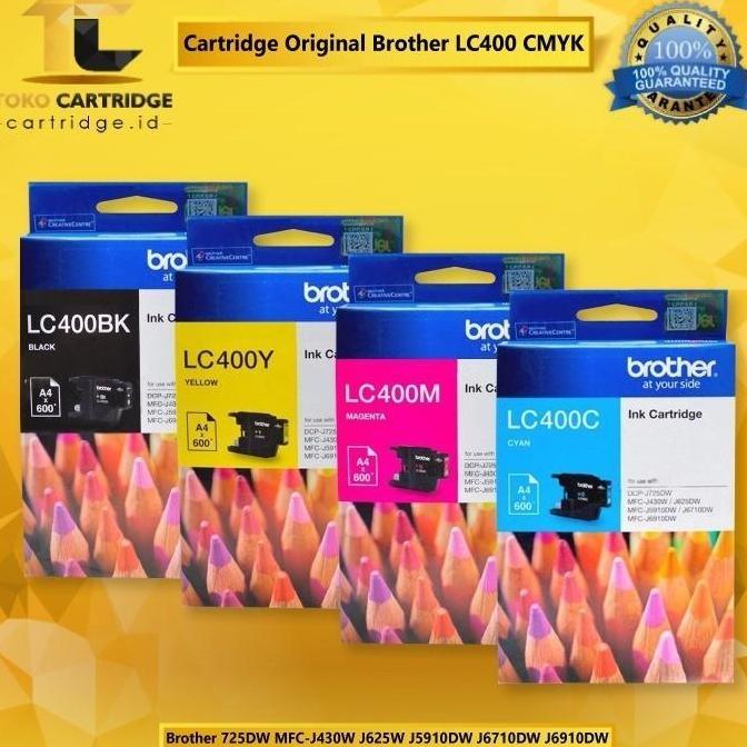 Cartridge Original LC400 MFC J430W J625DW J5910DW J6710DW J6910DW CMYK