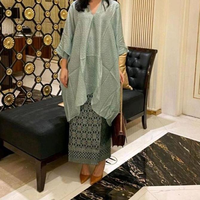 BLOUSE KAFTAN TUNIK ARUNA VISCOSE SEMI SUTRA (hanya atasan) NS