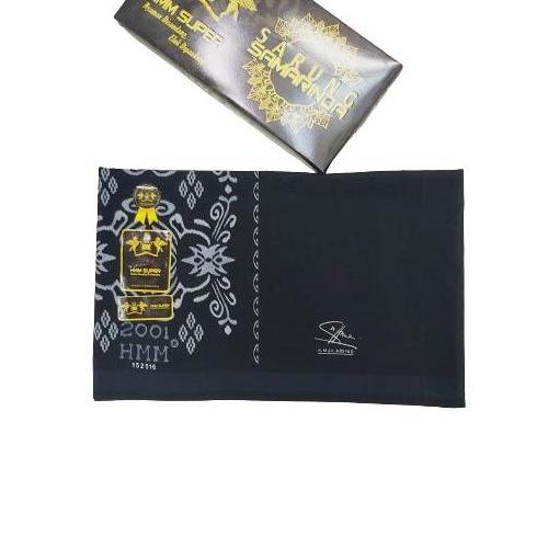 SARUNG SAMARINDA HMM POLOS - Hitam