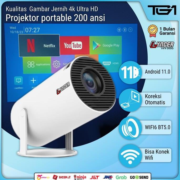 KARA_JAYABADI - BEST INFOCUS PROJECTOR 4K LYNCER WIFI WIRELESS PROYEKTOR INFOKUS