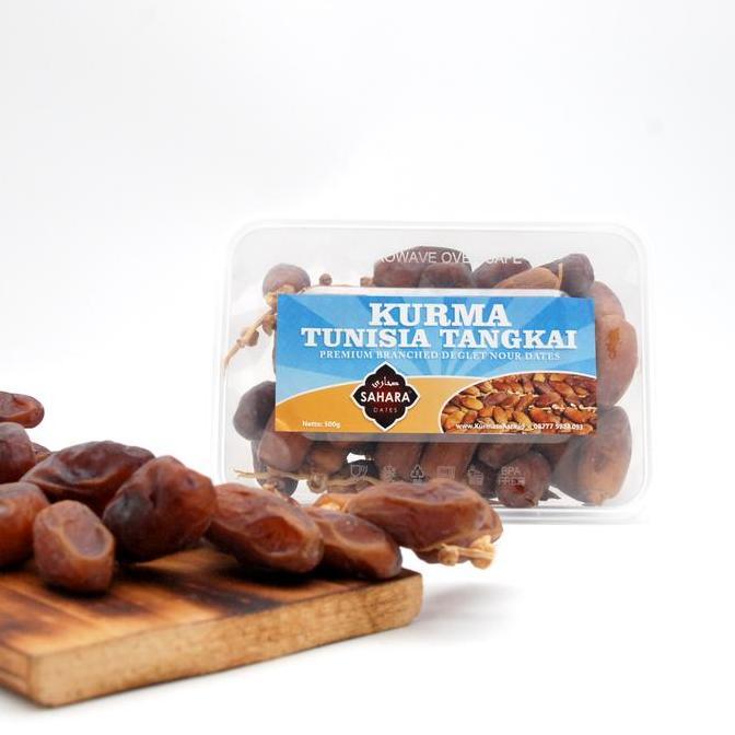 Frutexz- Kurma Tunisia Tangkai 500Gr Sahara Kurma Deglet Nour Original