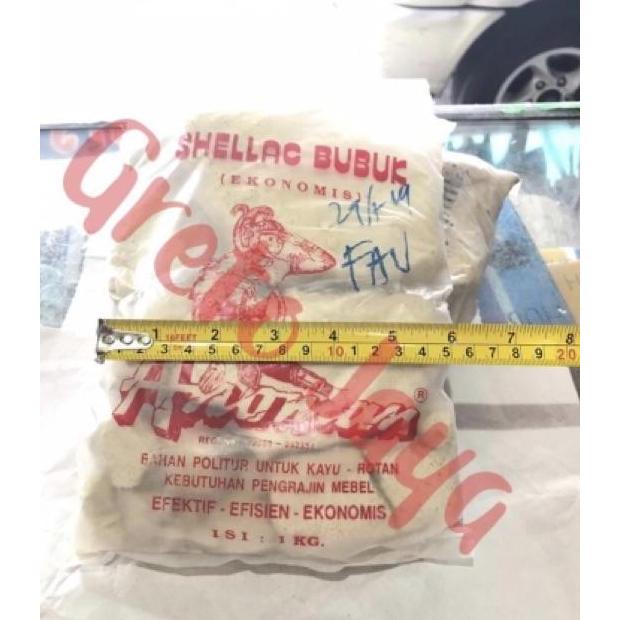 ( 1 Kg ) Shellac Shellak Sherlak Sirlak Serlak Bubuk Emping Anoman