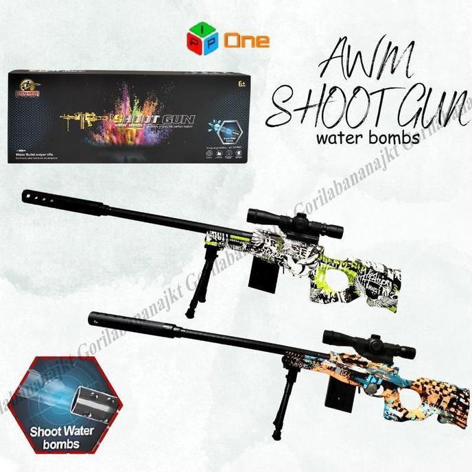 Mainan Anak tembakan sniper Awm Shoot Gunwatergel