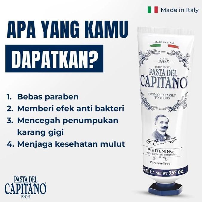Lansungkirim- Pieras' Propolinse Pasta Del Capitano Whitening Toothpaste