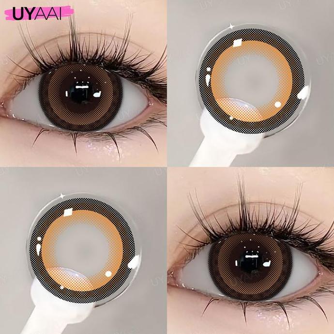 Eyasped- [Cod] Uyaai Softlens Lollipop Color Lensa Kontak Contact Lens Big Eyes 14.2Mm-15 Mm 6 Month