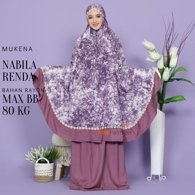 Mukena Bali Nabila Renda Untuk Dewasa Rayon