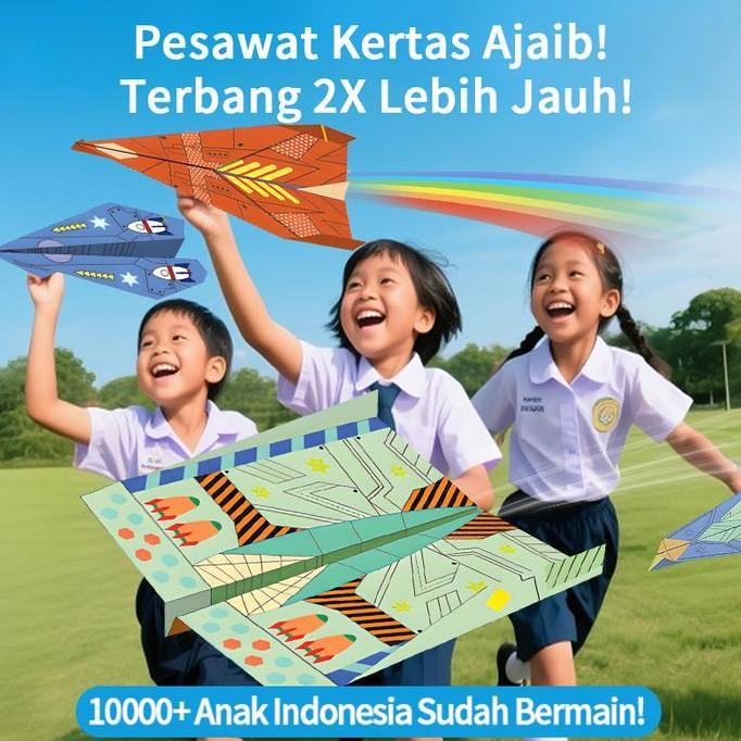 podia.starman - mainan pesawat kertas paper jedet,buku origami pesawat kertas untuk anak-anakmainan 