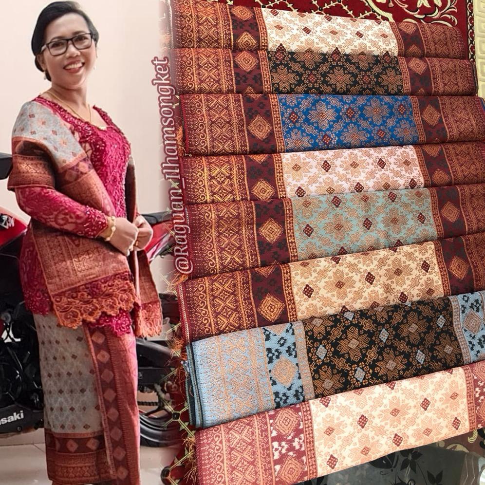 HOT DEALS SUPER TOP TERLARIS SONGKET PALEMBANG TERMURAH , RAGAM MOTIF SONGKET ATBM /SONGKET TENUN ME