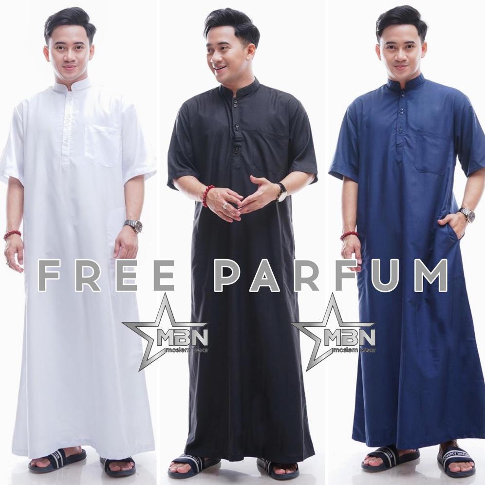 ORIGINAL JUBAH PRIA DEWASA LENGAN PENDEK GAMIS PRIA JUBAH POLOS